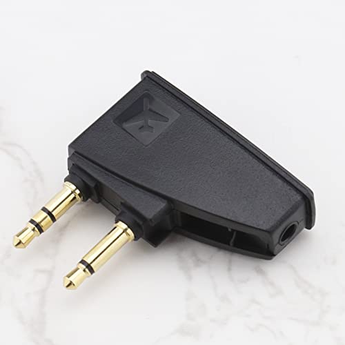 3.5mm Airplane Headphone Adapter Compatible with QuietComfort 2 QC3 QC15 QC25 QC35 Compatible with SoundLink AE2 AE2W Devices Gold Plated 3.5mm Jack