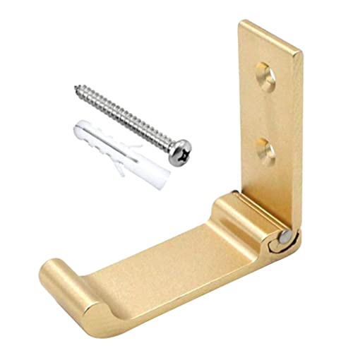 ＫＬＫＣＭＳ Foldable Aluminum Alloy Wall Mounted Coat Hook, Golden