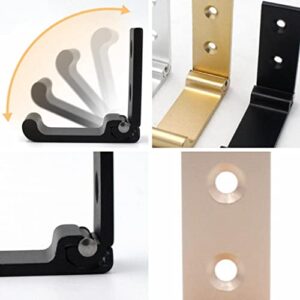 ＫＬＫＣＭＳ Foldable Aluminum Alloy Wall Mounted Coat Hook, Golden