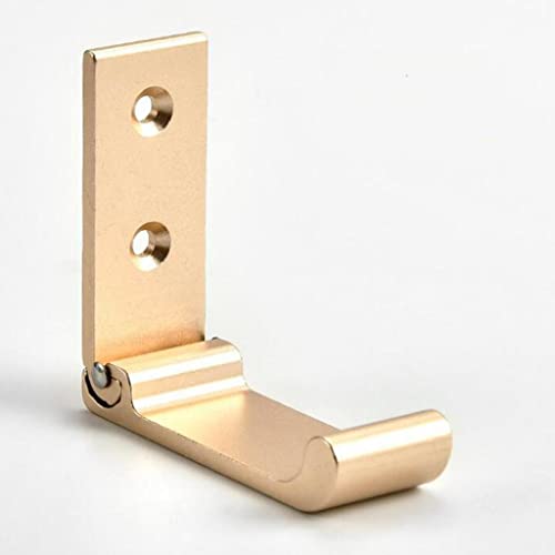 ＫＬＫＣＭＳ Foldable Aluminum Alloy Wall Mounted Coat Hook, Golden