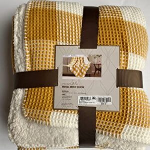 JIA Home Reversible Waffle Weave Throw