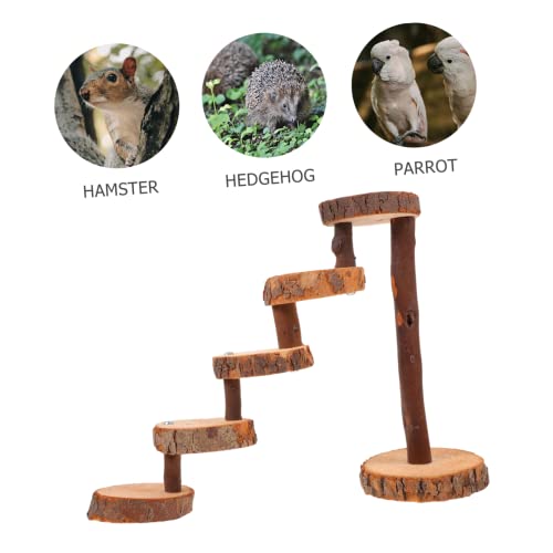 Ipetboom 3 Sets for Springboard Gerbil Home Practical Squirrel Hamster Rat Pet Tiers Household Small Jumping and Activity of Toys Delicate Cake Animals Ladder Ramps Board Wooden