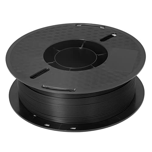 PLA Filament, 3D Printer Consumable 1kg Anti Clogging for Printing(Black)