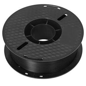 PLA Filament, 3D Printer Consumable 1kg Anti Clogging for Printing(Black)