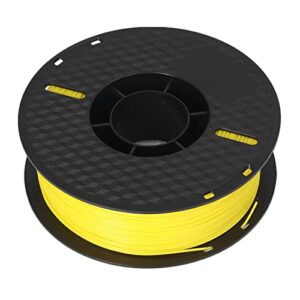 1.75mm pla print filament, 3d printer roll filament plastic shell 1kg spool for industrial devices(yellow)