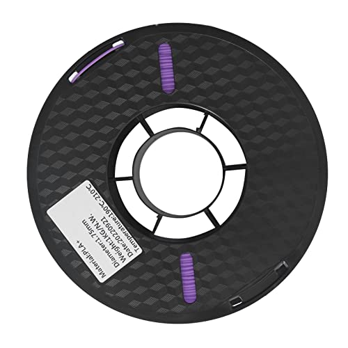 1.75mm PLA Print Filament, 3D Printer Roll Filament Plastic Shell 1kg Spool for Industrial Devices(Purple)