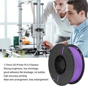 1.75mm PLA Print Filament, 3D Printer Roll Filament Plastic Shell 1kg Spool for Industrial Devices(Purple)