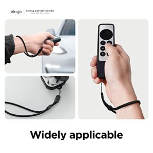 elago Lanyard Compatible with AirPods Pro 2, Nylon Wrist Strap, Anti Drop, Extra Security, Adjustable Button, widely Applicable (Ivory)