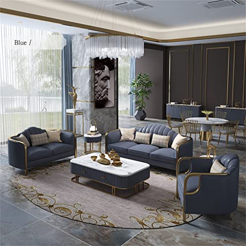 FZZDP Home Furniture Bedroom Small Leisure Lazy Sofa Combination Living Room Leather Large Sofa