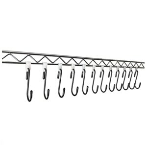 crhexpva anti drop wire shelving s hooks metal rack hangers untensil hanging hooks shelves hooks, accessories hangers (shape a)