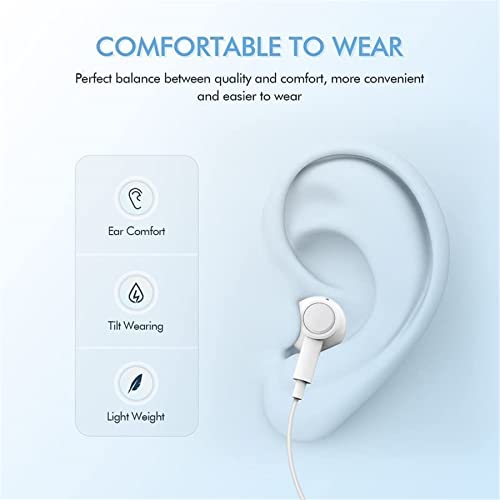 2 Pack with Apple Earbuds for iPhone Headphones Wired Earphones with Microphone【with Apple MFi Certified】 Noise Isolating Headsets for iPhone 13/12/SE/11/XR/XS/X/8/8 Plus/7/7Plus