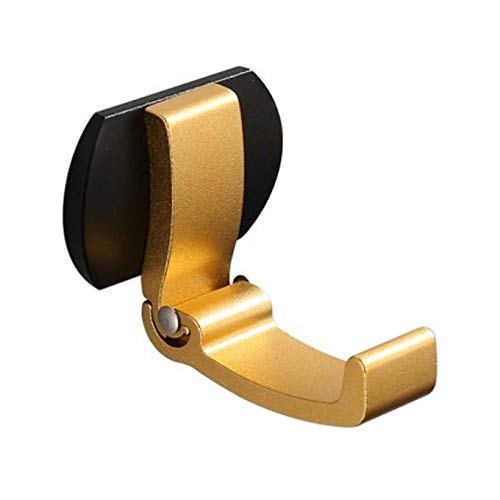 WYKDD Gold Folding Robe Hook Single Hook Towel Hook for Bathroom Coat Hook Hanger Clothes for Bedroom Hanger Set for Kitchen Door Hook