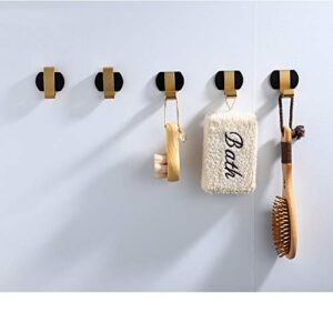 WYKDD Gold Folding Robe Hook Single Hook Towel Hook for Bathroom Coat Hook Hanger Clothes for Bedroom Hanger Set for Kitchen Door Hook