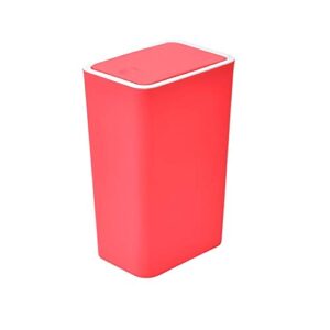 tkfdc home trash can plastic square trash can, press-in living room bedroom hotel trash can (color : e)