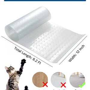 Carpet Protector for Pets - Cat Carpet Protector for Doorway, 8.2Ft Heavy Duty Plastic Carpet Protector