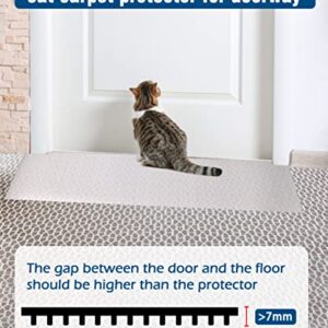 Carpet Protector for Pets - Cat Carpet Protector for Doorway, 8.2Ft Heavy Duty Plastic Carpet Protector