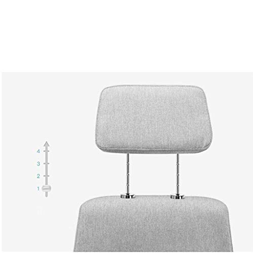 LUKEO Minimalist Fashion Leisure Chair Computer Chair Seat Swivel Chair Cotton and Linen Office Chair