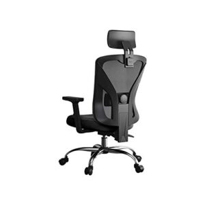 lukeo ergonomic office chair high back mesh office chair computer chair desk chair with 3d armrest and adjustable headrest, ergonomic curved lumbar support (color : d)