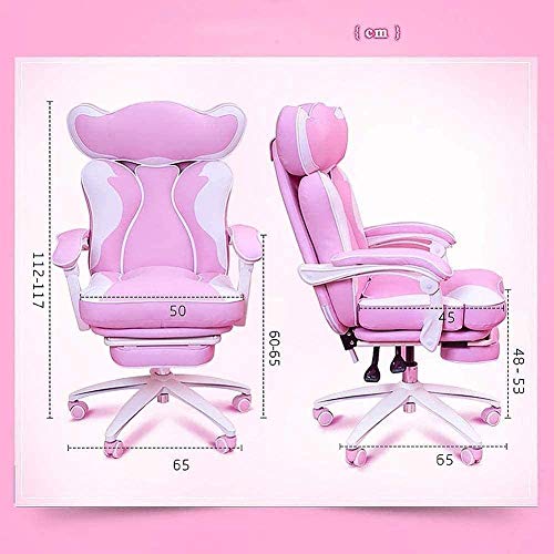 LUKEO Computer Chair Home Ergonomic Chair Swivel Chair Seat Back Reclining Office Chair Rotating Stool Backrest Home Lift (Color : Style 2)