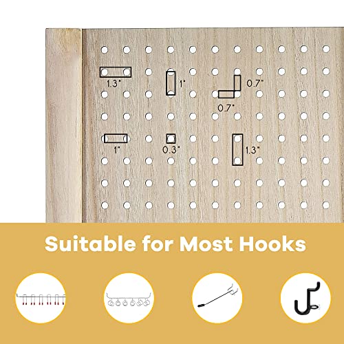 DORTALA 4-Panel Pegboard Display Divider for Room Separation, 5' Tall Room Dividers and Folding Privacy Screens, Multifunction Partition Room Dividers for Craft Jewelry Cloth Art Display