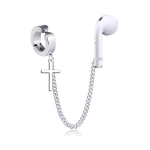 LRGKMCWTOB Anti-Lost Earrings Hook for Airpods AirPods Pro Anti Lost Ear Clips Pendant for Women and Men Earring Hanging Chain for Suitable for Hiking/Jogging/Running/Gym 1PCS (Ear Buckle)