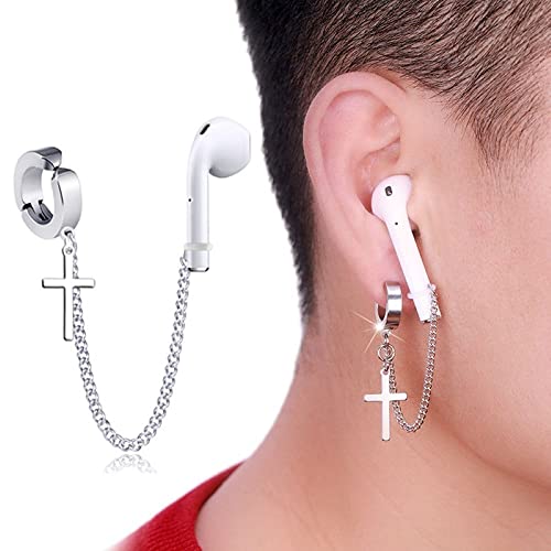 LRGKMCWTOB Anti-Lost Earrings Hook for Airpods AirPods Pro Anti Lost Ear Clips Pendant for Women and Men Earring Hanging Chain for Suitable for Hiking/Jogging/Running/Gym 1PCS (Ear Buckle)