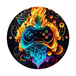 Video Gaming Controller Gamer For A Funny Cool Teen Boy Girl PopSockets Swappable PopGrip