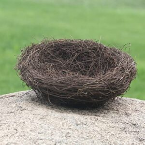 MAGICLULU 1 Set Artificial Birds Nest Handmade Easter Rattan Nest with Easter Eggs Country Style Simulation Twig Bird Nest