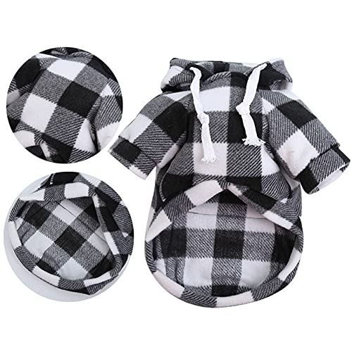 Shirts for Small Dogs Female Dog Hoodie with Pocket Fall Winter Warm Fleece Sweater Puppy Clothes for Dogs Boy Girl Yorkies Chihuahua Pet Cat Sweatshirt Blank Color