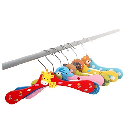 Nursery Clothes Rack 5pcs Random Animal Wooden Pants Clo Coat Clothes Kids Stands Hook Baby Cartoon Hangers Rack Space Saving Pattern for Nursery Hanger Nursery Coat Rack