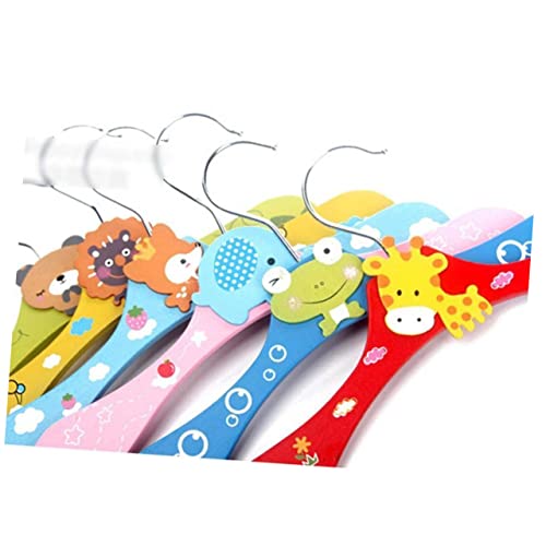 Nursery Clothes Rack 5pcs Random Animal Wooden Pants Clo Coat Clothes Kids Stands Hook Baby Cartoon Hangers Rack Space Saving Pattern for Nursery Hanger Nursery Coat Rack