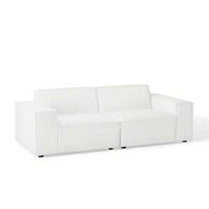 modway furniture eei-4111-whi restore sectional sofa white - 2 piece