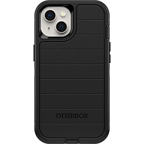 OtterBox Defender Series Screenless Edition Case for iPhone 13 (Only) - Holster Clip Included - Microbial Defense Protection - Non-Retail Packaging - Black