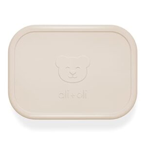 Ali+Oli Leak Proof Bento Box (Coconut) Food-Grade Silicone Bento Box, BPA, Phthalate, Lead, & PVC Free - Bento Lunch Box for Kids and Adults - Leak Resistant Sets With Lids Container