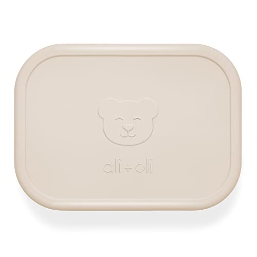 Ali+Oli Leak Proof Bento Box (Coconut) Food-Grade Silicone Bento Box, BPA, Phthalate, Lead, & PVC Free - Bento Lunch Box for Kids and Adults - Leak Resistant Sets With Lids Container