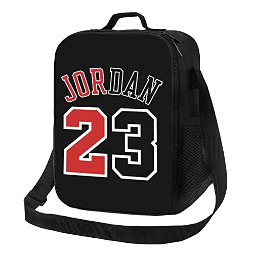 Auqizbx Basketball Number 23 Jordan Unisex Men Women Lunch Bag Lunch Box Across Heat Retaining Portable Tote Bags