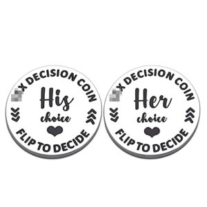 funny gifts for women men valentines day gifts for him her boyfriend girlfriend decision coin gifts for husband wife bridal bride couples gifts wedding gifts engagement birthday anniversary gag gifts