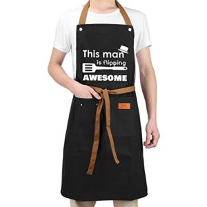 UENOW Men's Gifts, Gifts for Dad, Funny Gifts for Father's Day, Christmas, Birthday Gifts for Husband Boyfriend Brother, Gifts for Men from Wife Daughter Son, Chef Cooking Apron, Grilling BBQ Aprons