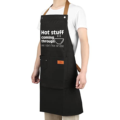 Gifts for Father's Day, Dad Gifts from Daughter Son, Gifts for Men, Gag Gifts for Papa Grandpa, Funny Gifts for Husband, Grilling BBQ Aprons for Party, Chef Cooking Apron with Adjustable Neck Strap