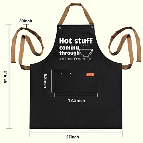 Gifts for Father's Day, Dad Gifts from Daughter Son, Gifts for Men, Gag Gifts for Papa Grandpa, Funny Gifts for Husband, Grilling BBQ Aprons for Party, Chef Cooking Apron with Adjustable Neck Strap