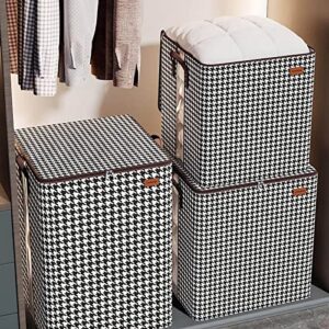 3 pcs large capacity clothes storage bag organizer clothes storage bag wardrobe sorting storage box 180l/140l/100l