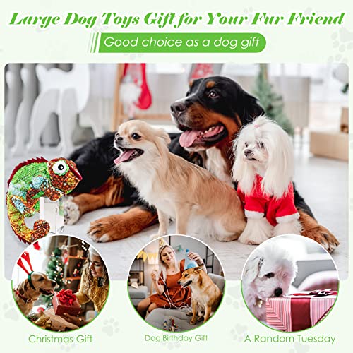 Dog Toys/Squeaky Dog Toys/Large Dog Toys/Plush Dog Toys/Big Dog Toys/Stuffed Dog Toys/Dog Toys for Large Dogs/Durable Dog Toys/Puppy Chew Toys/Dog Chew Toys for Small, Medium, Large Dogs (Brown)