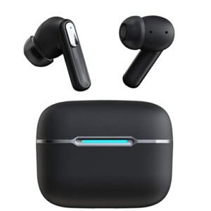 wireless earbuds bluetooth 5.1 headphones with wireless charging case ipx7 waterproof stereo earphones in-ear built-in mic headset, auto pairing headphones for iphone/samsung/ios/android (black)