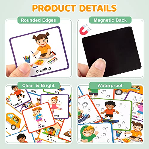 D-FantiX Magnetic Responsibility Chart and Visual Schedule Cards for Kids, Chore Chart for Multiple Kids, My Star Reward Chart Daily Routine Good Behavior Charts Dry Erasable for Toddlers at Home