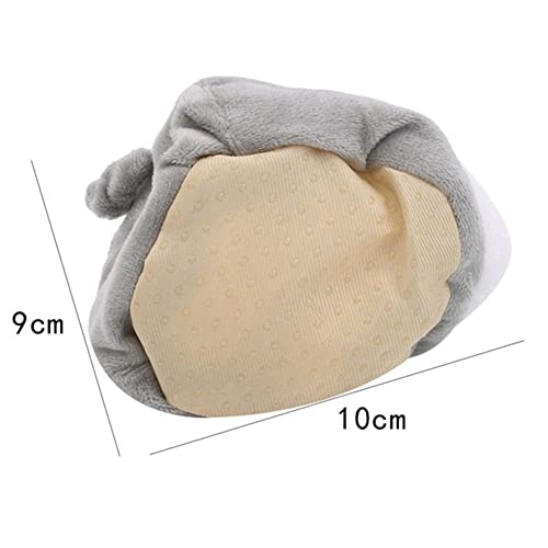 Hamster Bed Mini Soft Warm Hamster House Non-Slip Hamster Sleeping Nest Small Animal Hideout for Hamster Hedgehogs Small Pets(Grey)