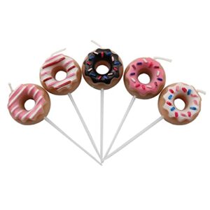xgng 2boxes 10pcs donut cake candles donut party pick candles