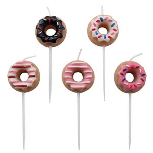 XGNG 2Boxes 10PCS Donut Cake Candles Donut Party Pick Candles