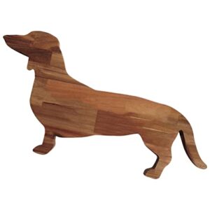 didiseaon wooden serving tray cute dachshund dog shaped charcuterie boards cheese cake bread snack serving plate appetizer platter for meat vegetables fruit cheese