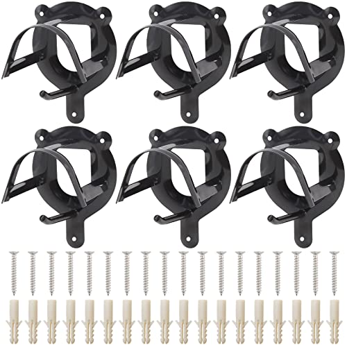 FVLFIL DEVIER 6PCS Horse Bridle Rack,Bridle Hooks for Tack Room,Horse Tack and Supplies,Horse Blanket Rack,Bridle Holder Wall Mount with Tubes and Screw,Metal