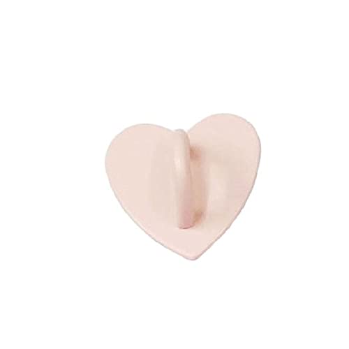 Colorful Phone Stand Holder Metal Heart Phone Charm Holder, DIY Phone Case Phone Charm Metal Heart Finger Ring(Pink)